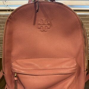 Tory Burch Dusty Rose Leather Backpack